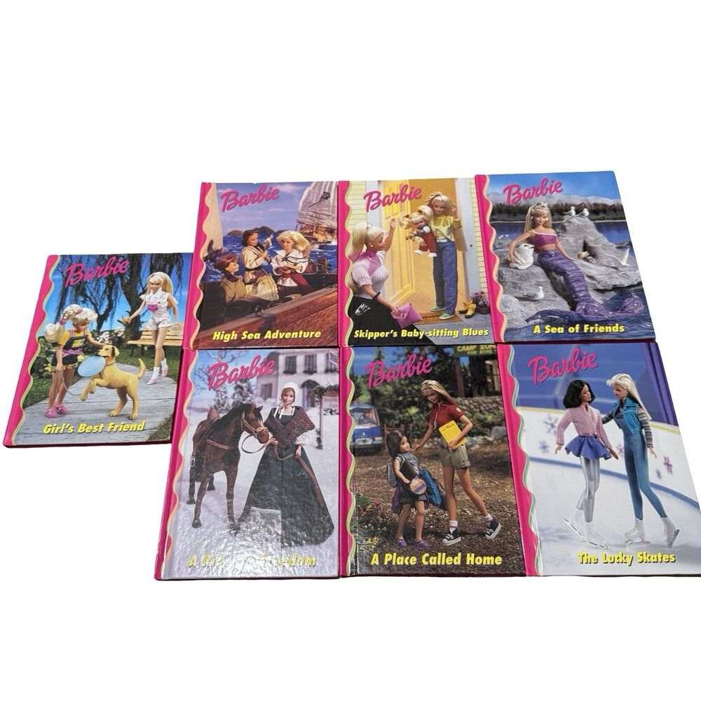 90’s Barbie & Friends Books Club Lot of 7 Hardcover - Grolier Book Club